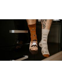 Glückliche Socken Kávoľúbič