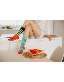 Glückliche Socken Melón