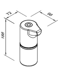 Automatischer Desinfektionsmittelspender 350 ml