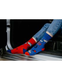 Lustige Socken Polizeiautos