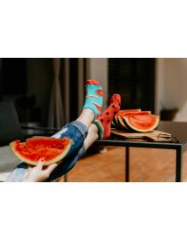 Fröhliche Melonensocken - Knöchel