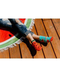 Fröhliche Melonensocken - Knöchel