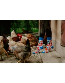 Glückliche Socken Hahn