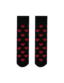 Fröhliche Socken Kleine Herzen schwarz - Kinder