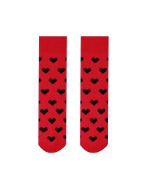 Fröhliche Socken Kleine rote Herzen - Kinder