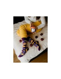 Geschenkpackung Socken Pflaumenkompott (1 Paar)