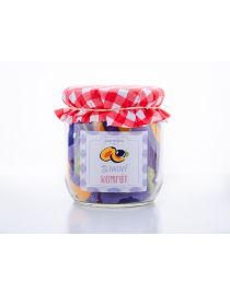 Geschenkpackung Socken Pflaumenkompott (1 Paar)