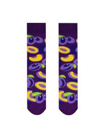Geschenkpackung Socken Pflaumenkompott (1 Paar)