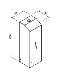 Automatischer Seifen- und Desinfektionsmittelspender 1l HIT schwarz