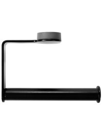 Schwarzer Toilettenpapierhalter