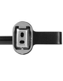 Schwarzer Toilettenpapierhalter