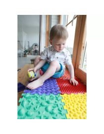 Sensorisch-motorischer Massageteppich Puzzle „Mega Mix“ 16 Elemente