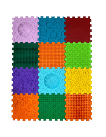 Ortek Mega Mix Puzzle Massagematte, 12-teilig