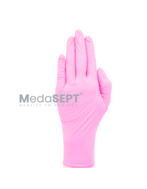medaSEPT® Nitrilhandschuhe, bevorzugt rosa, rosa Handschuhe