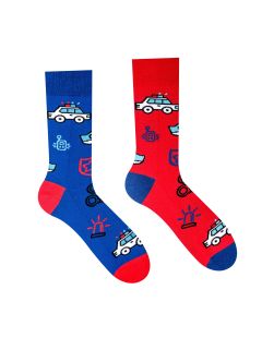Lustige Socken Polizeiautos