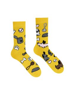 Glückliche Socken Hund