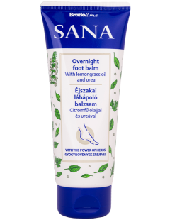 Sana Nachtfußbalsam mit Zitronengrasöl und Harnstoff 100 ml