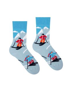 Fröhliche Socken Skifahrer - Kinder