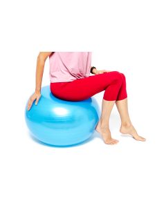 Fitnessball 85 cm blau mit Pumpe