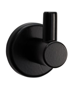 Einfacher Kleiderbügel "Nashorn" Edelstahl matt schwarz