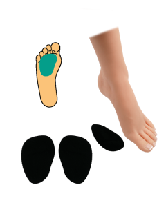 Silikon-Metapad mit Fingerauflage - schwarz