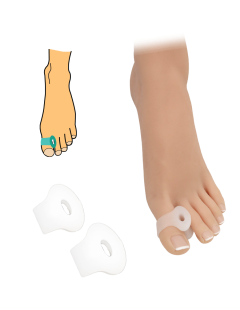 Hallux-Korrektor mit Hülse und Loch - 2 Stück