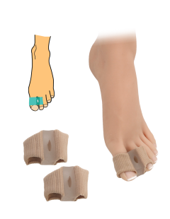 Hallux Valgus Korrektor mit Finger- und Daumenmanschette - Textil 2Stk
