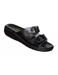 Fusbet Rehabilitationsschuhe 2-Schnallen - Schwarz