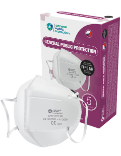 Atemschutzmaske GPP2 FFP2 NR (CE), 10 Stück - WEISS