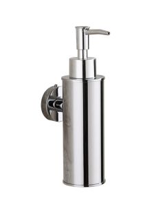 Runder, wandmontierter Seifenspender Sydney, verchromt