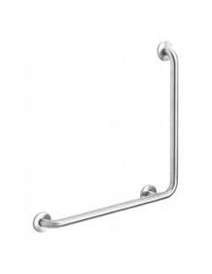 Linker Handlauf für körperlich beeinträchtigte Personen mit einem 90°-Winkel, glänzender Edelstahl 7/5