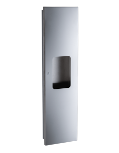 Faneco HIT Einbauset; ZZ Papierhandtuchspender 400 Blatt + versteckter Korb 20 l