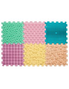 Massagematte Puzzle Mix Pastell 6 Elemente