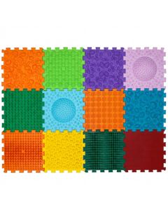 Ortek Mega Mix Puzzle Massagematte, 12-teilig