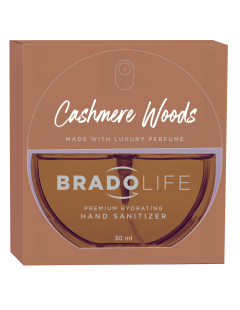 Bradolife Premium Feuchtigkeitsspendendes Handdesinfektionsmittel 30 ml Kaschmirholz