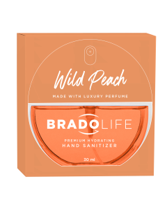 Bradolife Premium Feuchtigkeitsspendendes Handdesinfektionsmittel 30 ml Wildpfirsich
