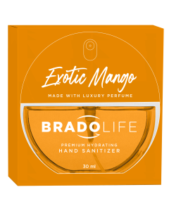 Bradolife Premium Feuchtigkeitsspendendes Handdesinfektionsmittel 30 ml Exotische Mango