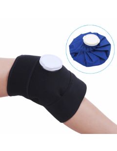Kühlende Bandage mit großer Tasche für Knie und Gelenke