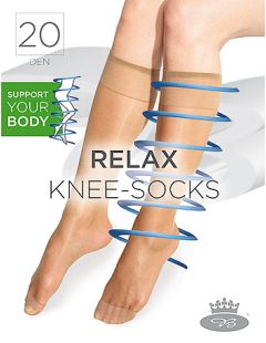 Damen-Nylon-Kniestrümpfe RELAX Kniestrümpfe 20 DEN