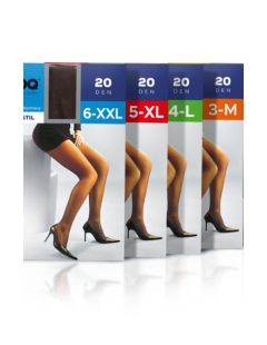 Damenstrumpfhose Elastil 20 DEN mit kleinem Keilabsatz