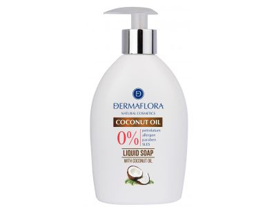 Dermaflora 0% Flüssigseife mit Kokosöl: Sanftes Händewaschen für die tägliche Hygiene