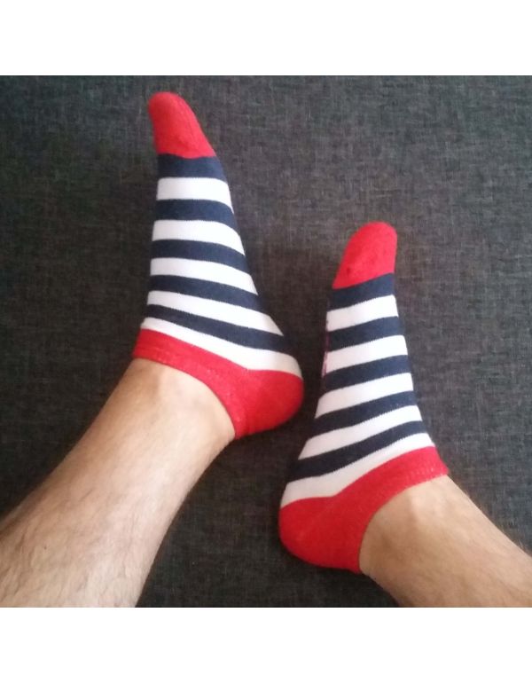 Fröhliche Matrosensocken - Knöchel