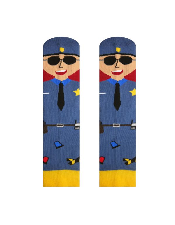 Glückliche Socken-Polizisten