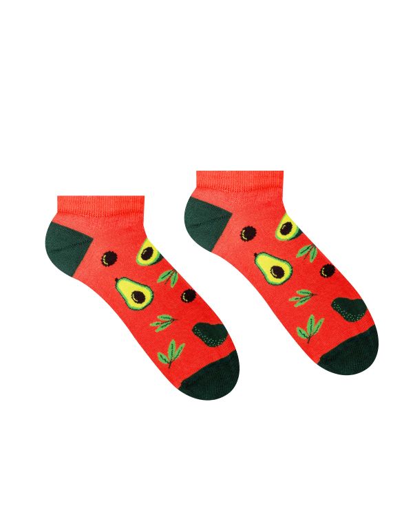 Fröhliche Avocado-Socken – Knöchel
