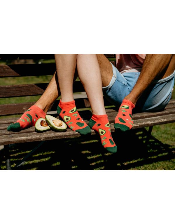 Fröhliche Avocado-Socken – Knöchel