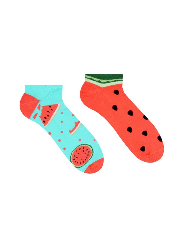 Fröhliche Melonensocken - Knöchel