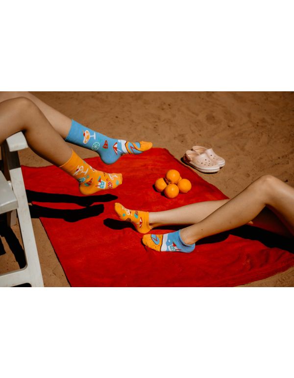 Fröhliche Socken Strand