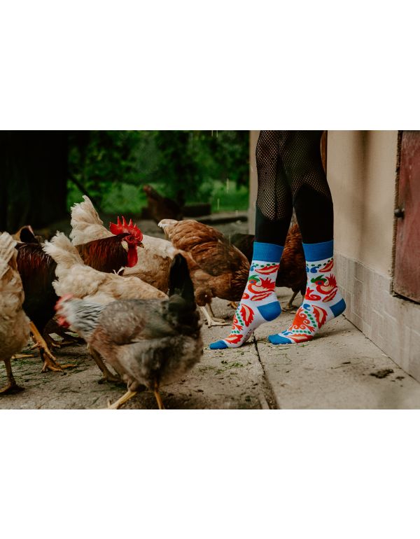 Glückliche Socken Hahn