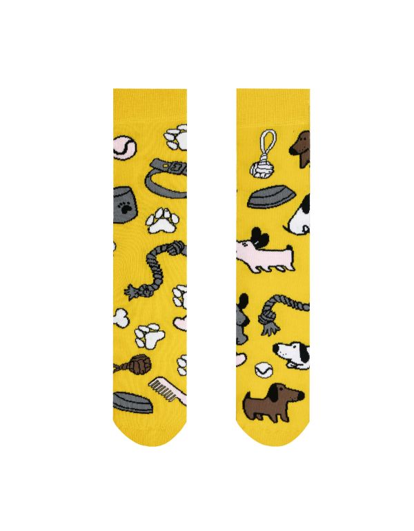 Glückliche Socken Hund