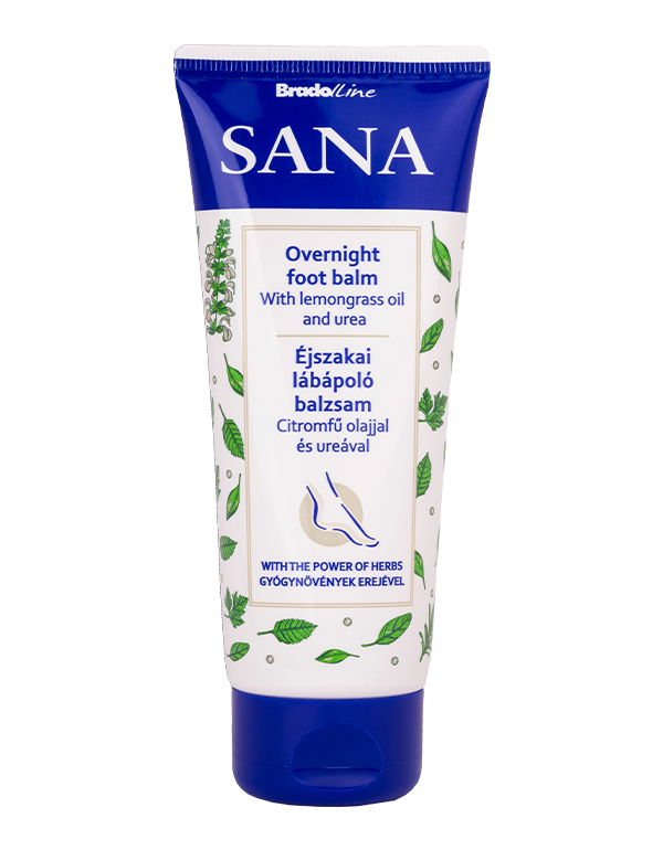Sana Nachtfußbalsam mit Zitronengrasöl und Harnstoff 100 ml